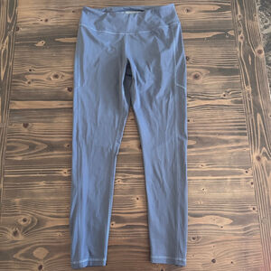 Women's Victoria's Secret Gray Sport Leggings Size M Pockets Zipper Ankle